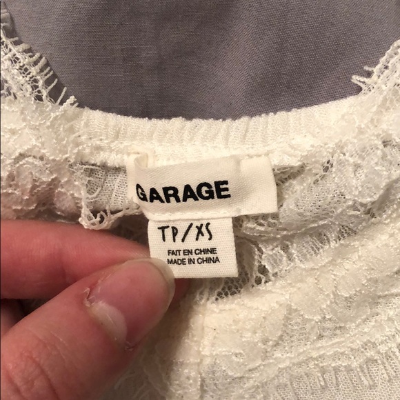 white lace tank top camisole - Picture 3 of 3